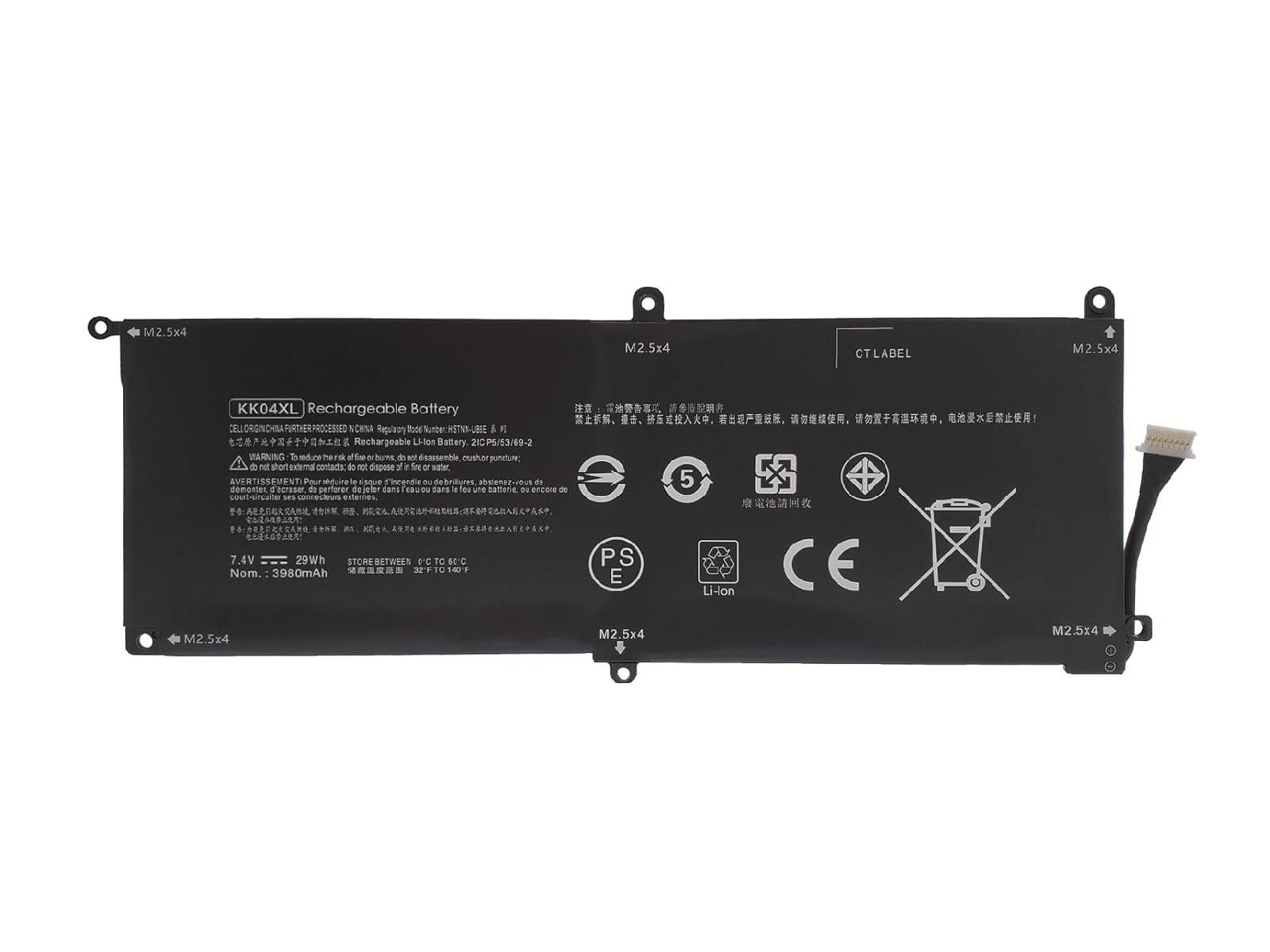 Hp Pro x2 612 G1, KK04XL Notebook Bataryası - Ver.2 (Tablet)