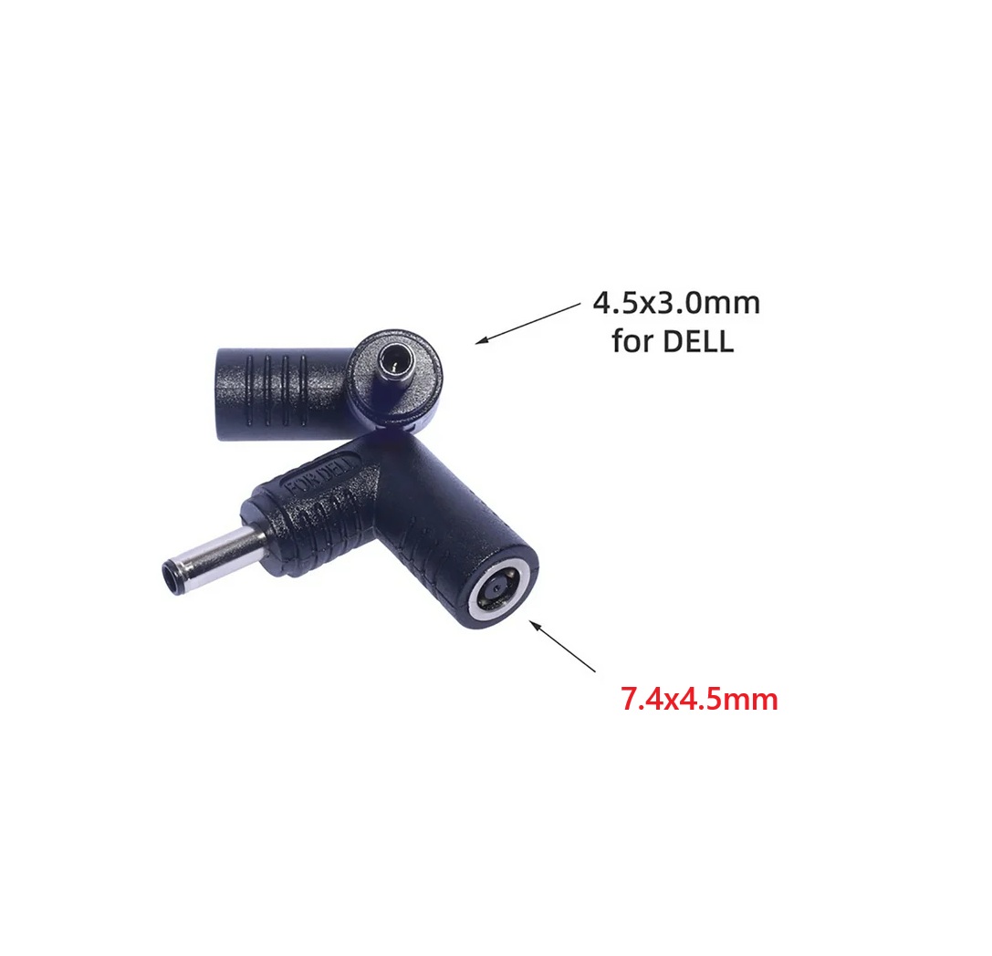 Dell 7.4*5.0mm to 4.5*3.0mm Dc to Dc Connector (Adaptör Kablo ucu Çevirici) - 150w ve üzeri için uyumludur