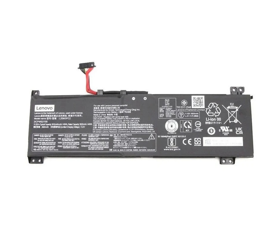 Lenovo ideapad Gaming 3-15ACH6, 5-15ACH6 Notebook Bataryası, Pili L20M3PC2 (Orjinal Ürün)