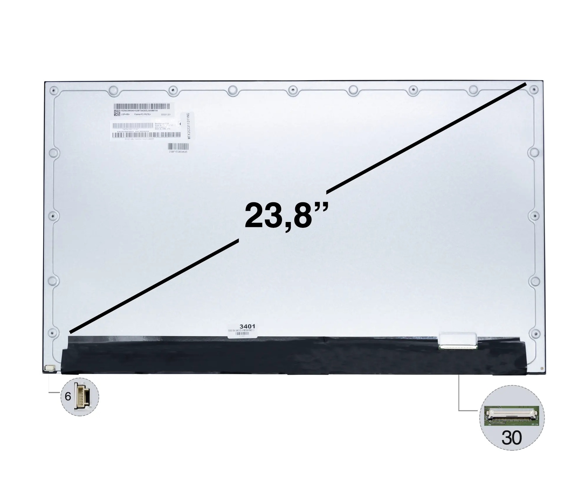 23.8" inç 1920*1080 M238HVN01.1 Aio Pc uyumlu Lcd Ekran, Panel (MAT)