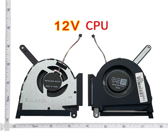 Asus TUF Dash F15 FX517Z Serisi (2022) Notebook Cpu Fanı / Ver.2 L - 12V (Siyah Soket)