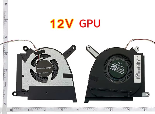 Asus TUF Dash F15 FX517Z Serisi (2022) Notebook Gpu Fanı / Ver.2 R - 12V (Siyah Soket)
