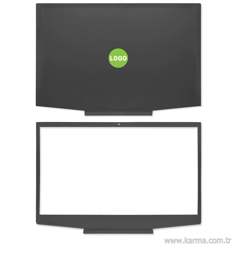 Hp Pavilion Gaming 15-CX000, 15-cx100 Serisi TPN-C133 Notebook Cover, Bezel SET (Yeşil Logo)