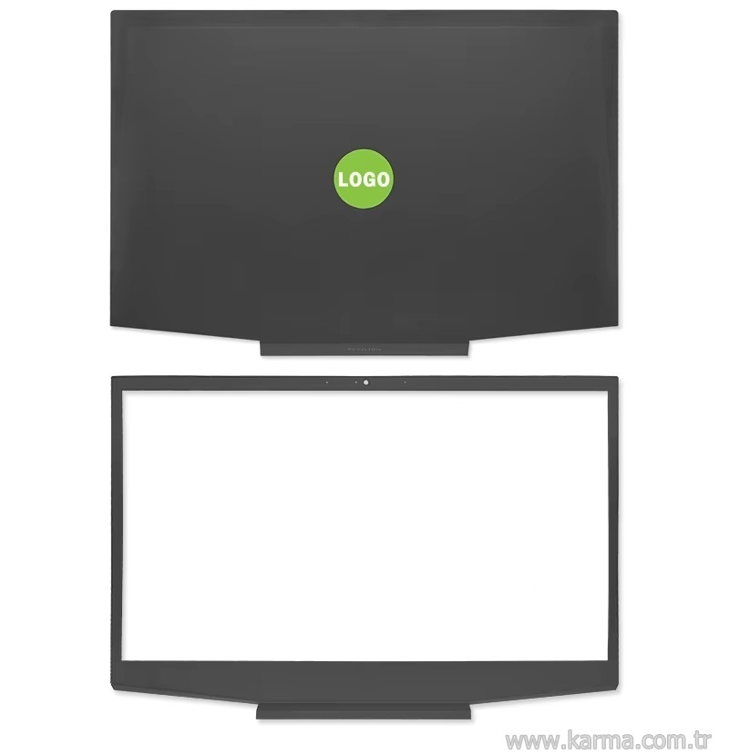 Hp Pavilion Gaming 15-CX000, 15-cx100 Serisi TPN-C133 Notebook Cover, Bezel SET (Yeşil Logo)