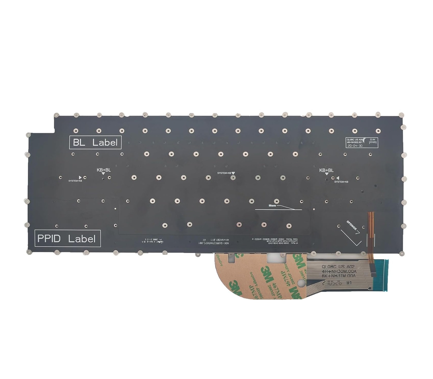 Dell XPS 9500, 9510, 9520, 9530 (P91F) Notebook Klavyesi, Laptop Tuş Takımı (Siyah TR) ışıklı / KL1032