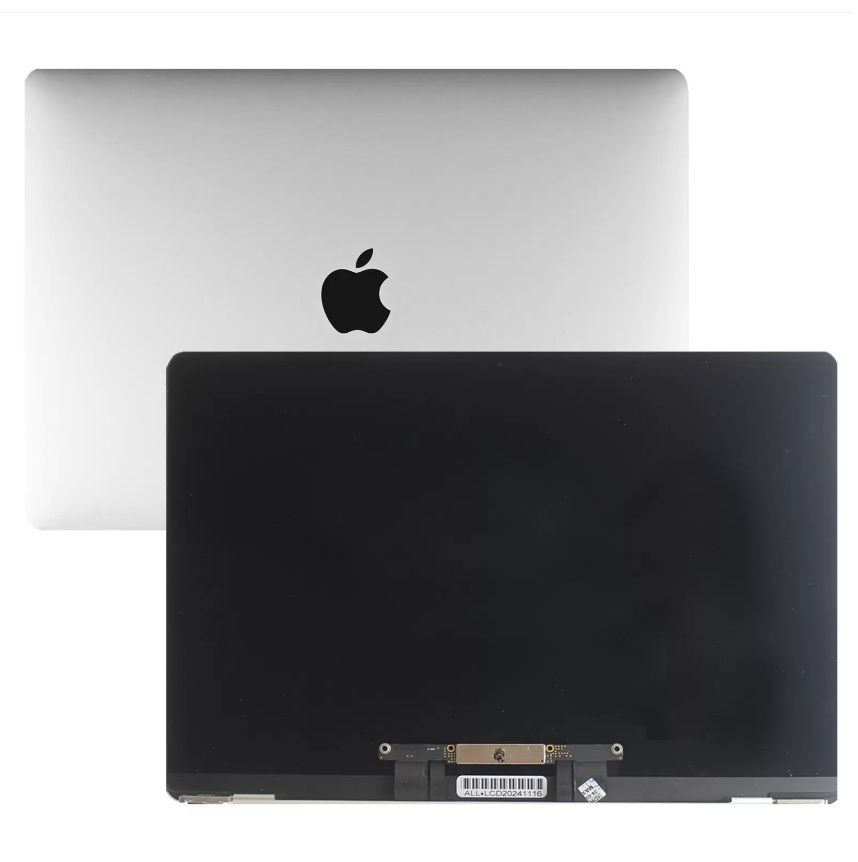 Apple Uyumlu MacBook Air A2179 Ekran EMC 3302 Notebook Lcd Ekran - Panel / Full Set (Silver Gri)