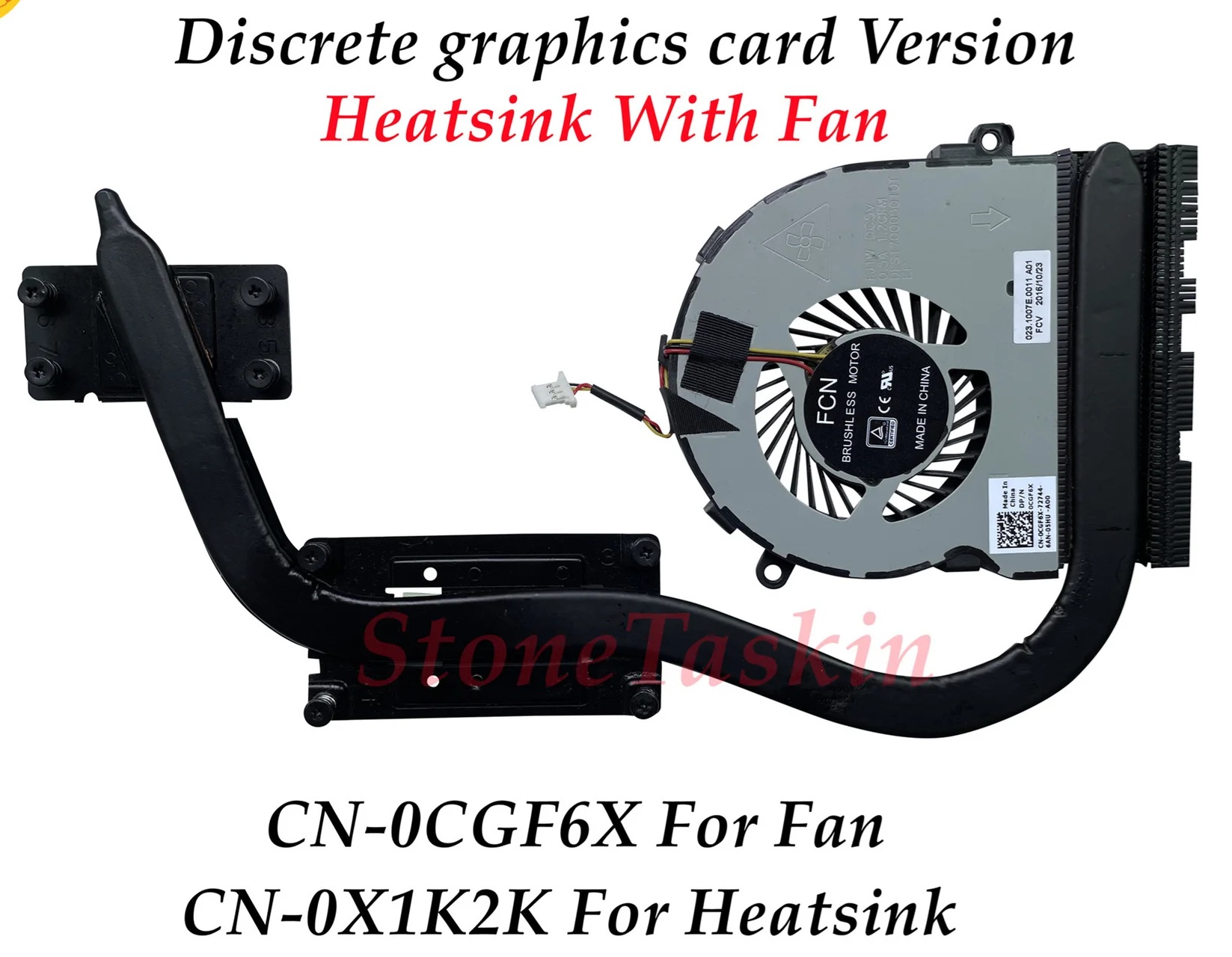 Dell inspiron 15-3567, 15-3568 5542 Notebook Cpu Fanı +Bakır Soğutucu (Heatsink) CN-0CGF6X / 2.el Orjinal