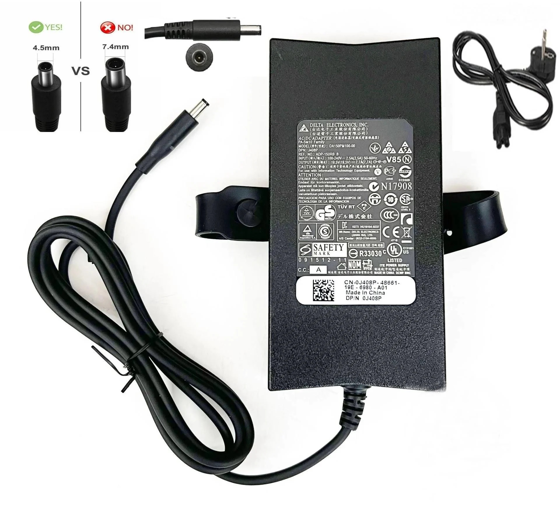 Dell 19.5V 6.7A 130W (4.5*3.0mm) - Notebook Adaptör - ADP-130DB (Outlet) / Orjinal Üretici