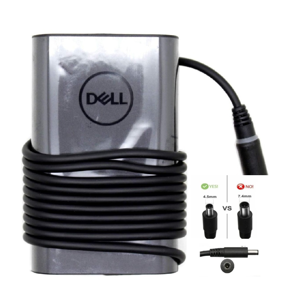 Dell 19.5V 3.34A (65W) (4.5*3.0mm) 0MGJN9 Notebook Adaptör - Yeni Tip Oval Kasa (Outlet) / Orjinal Üretici