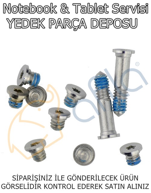 APPLE uyumlu Macbook Air A1370 A1465 A1369 A1466 Alt Kasa, Kapak Vida Seti (Screw)