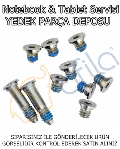 APPLE uyumlu Macbook Air A1370, A1465 Alt Kasa, Kapak Vida Seti (Screw)