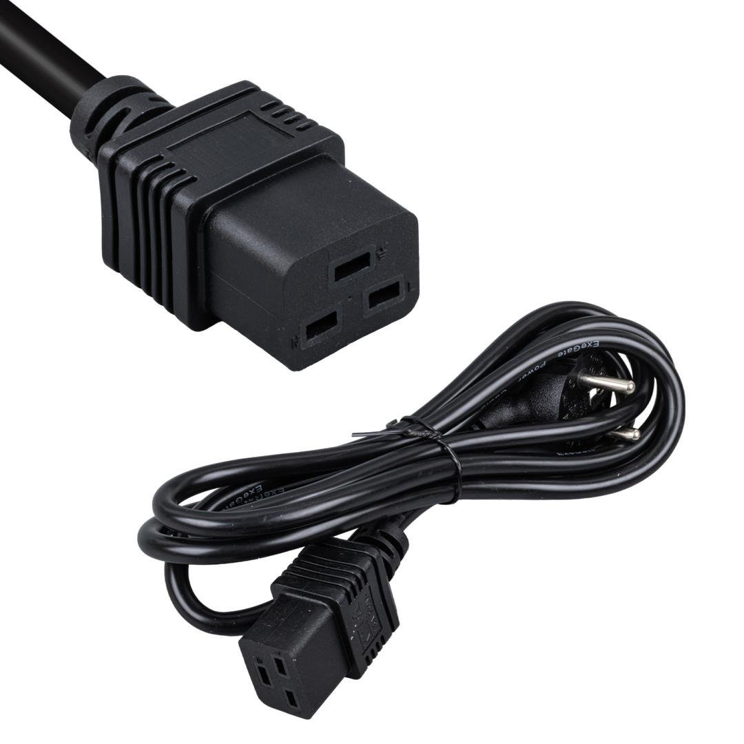 C19 UPS POWER KABLOSU 1.8 Metre 3x1.5mm CCC Dikdörtgen KALIN UC 300/500V (1.8mt) / Orjinal Ürün