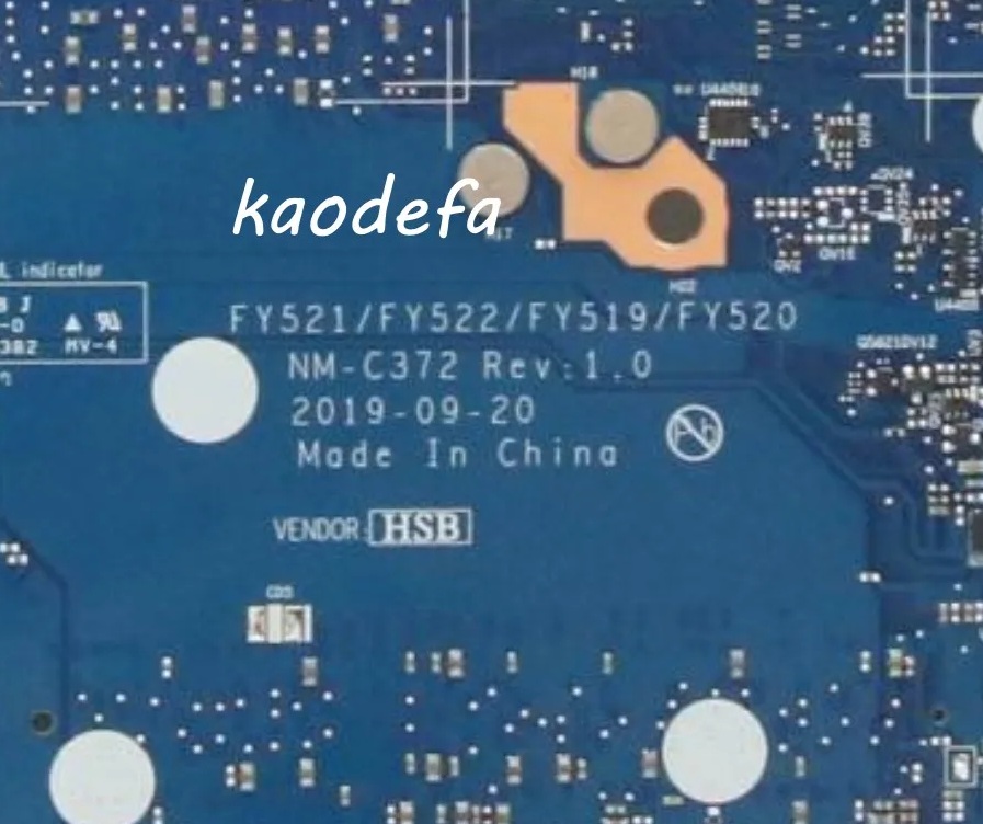 NM-C372 Rev:1.0 Lenovo Legion Y540-15IRH-PG0 Notebook Anakartı, Mainboard CPU: SRF6U, i7-9750HF GPU: N18P-G0-MP-A1, GTX1650 4G