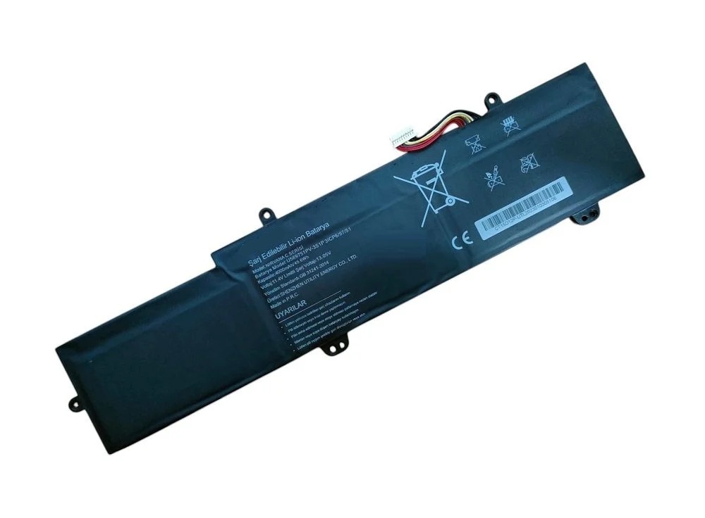 Clevo, Casper U569751PV-3S1P Notebook Bataryası, Laptop Pili / RCPL-009