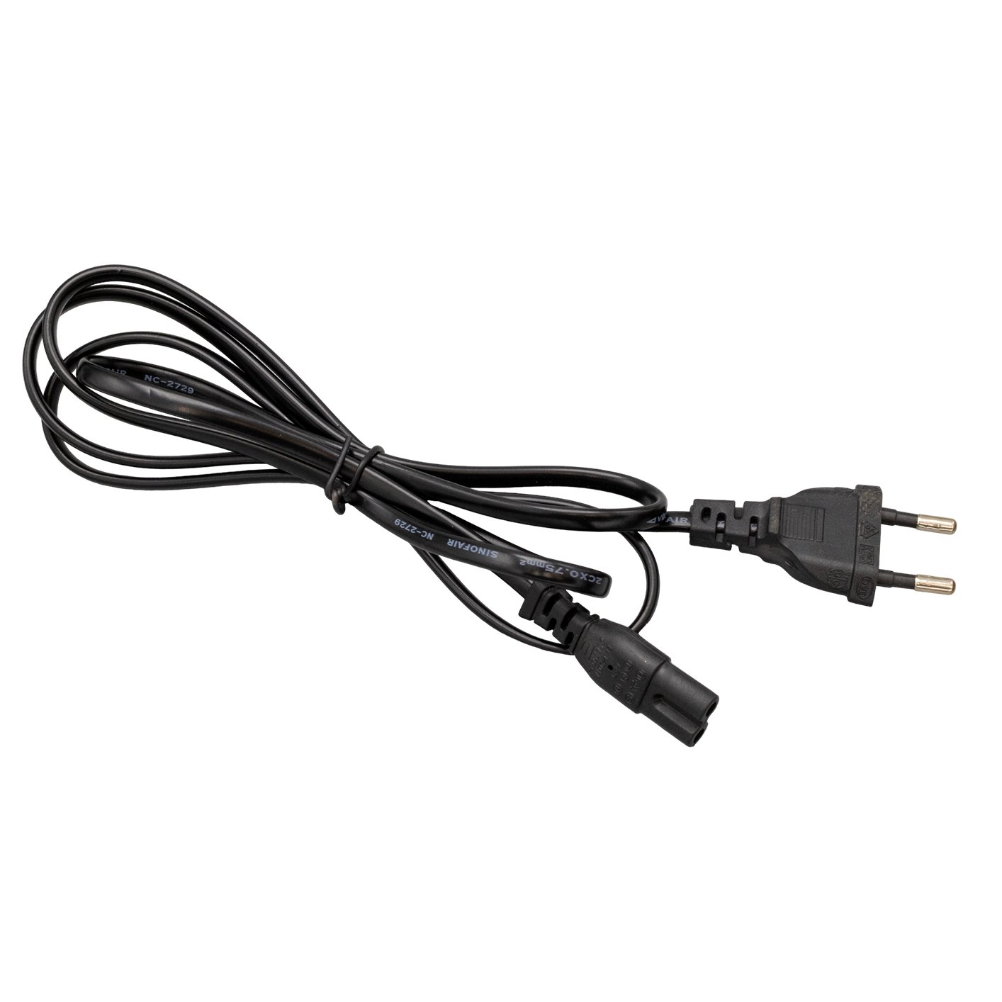 TEYP Fişi CEREYAN KABLOSU 2x075MM İTHAL KORDON SİYAH POWER KABLOSU