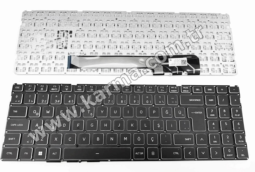 TFM17H36TQ98526 Notebook Klavyesi, Laptop Tuş Takımı (Siyah TR) - Non-Backlit / KL1072