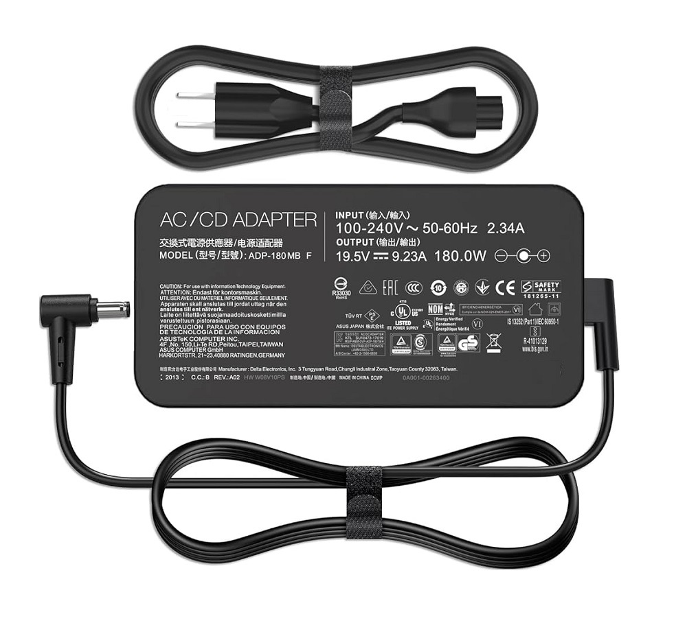 Asus Rog 19.5V 9.23A 180W Notebook Adaptör (5.5*2.5mm) (19V 9.5A uyumlu) / Orjinal Üretici