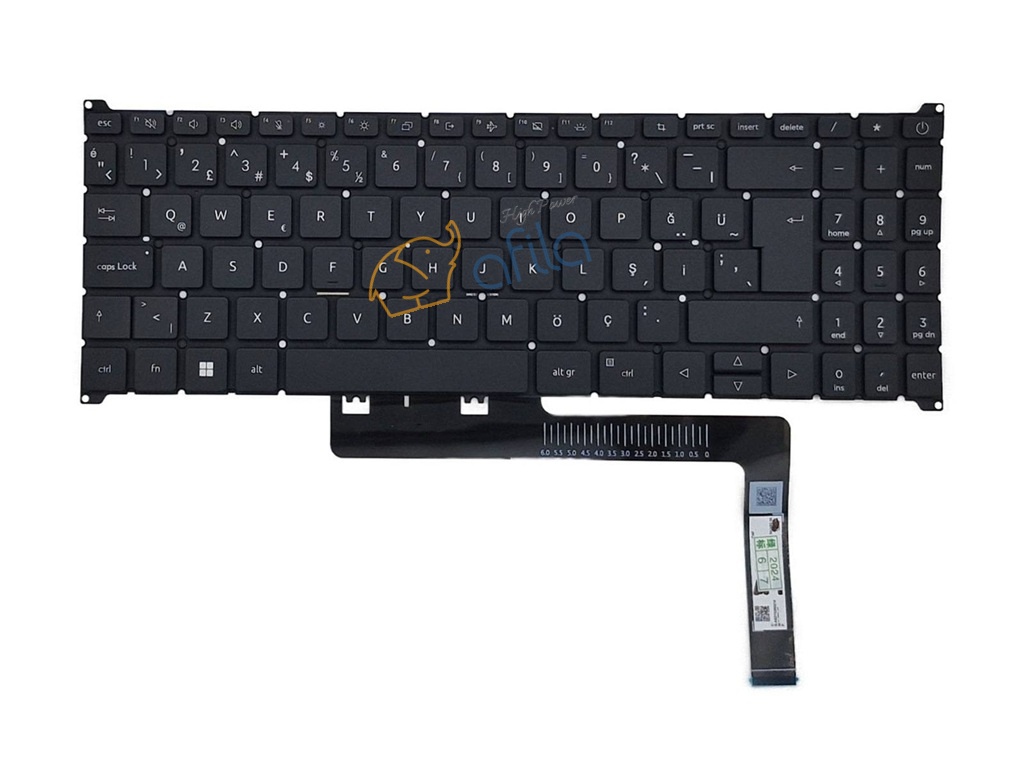 Acer Aspire A315-59 Uyumlu Notebook Klavyesi, Laptop Tuş Takımı (Siyah TR) ışıklı / KL1212LD