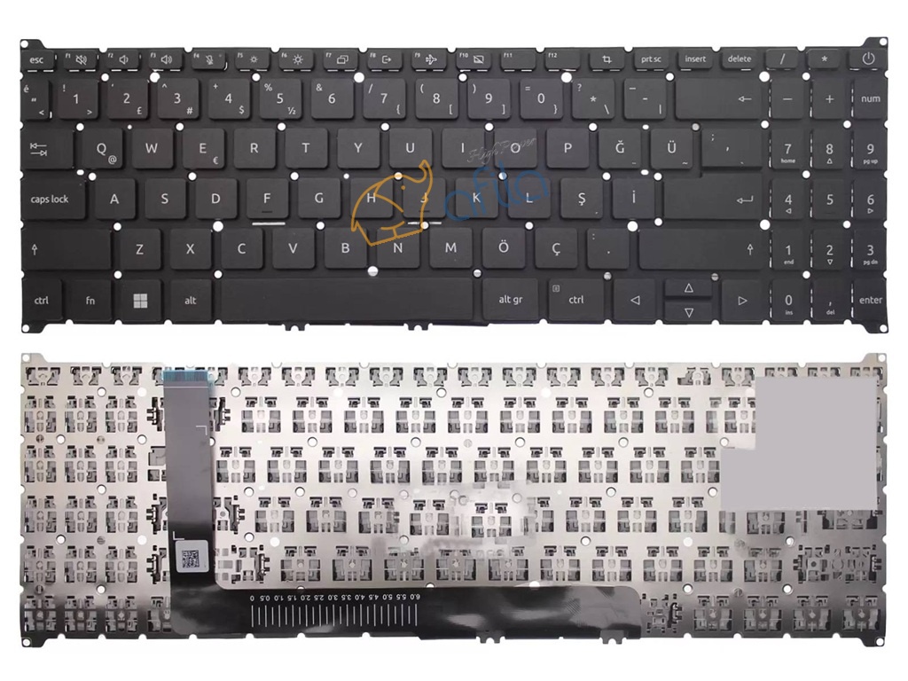 Acer Aspire A315-59 Uyumlu Notebook Klavyesi, Laptop Tuş Takımı (Siyah TR) / KL1212