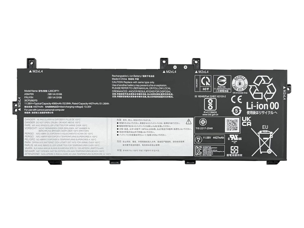 Lenovo ThinkPad X13 Yoga Gen2, L20C3P71 Notebook Bataryası, Laptop Pili - RLL-204