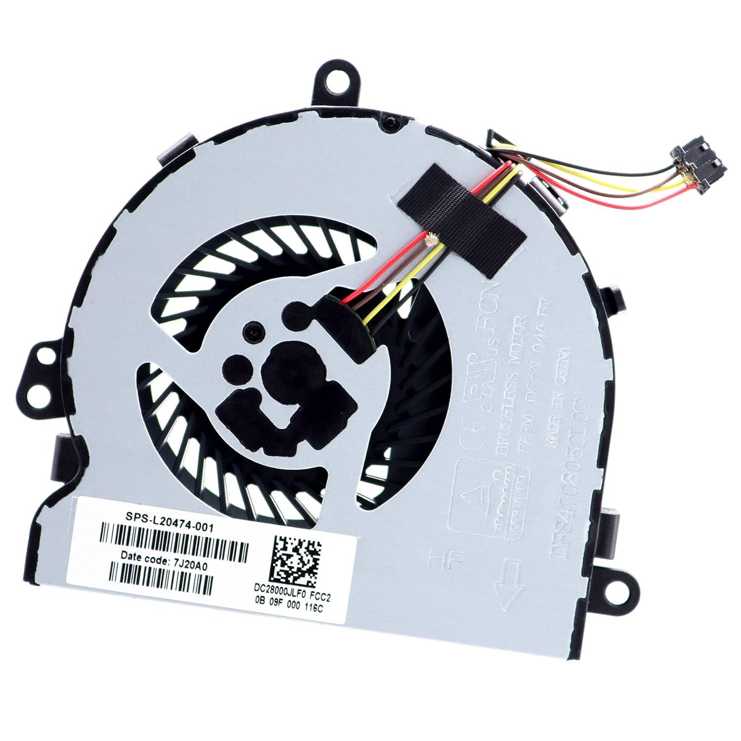 Hp 15-DA 15-DB 15-DR 15-DS 15-DX TPN-C136 Serisi SPS-L20474-001 Notebook Fan (Ver.1) DC28000L8D0 TIA8