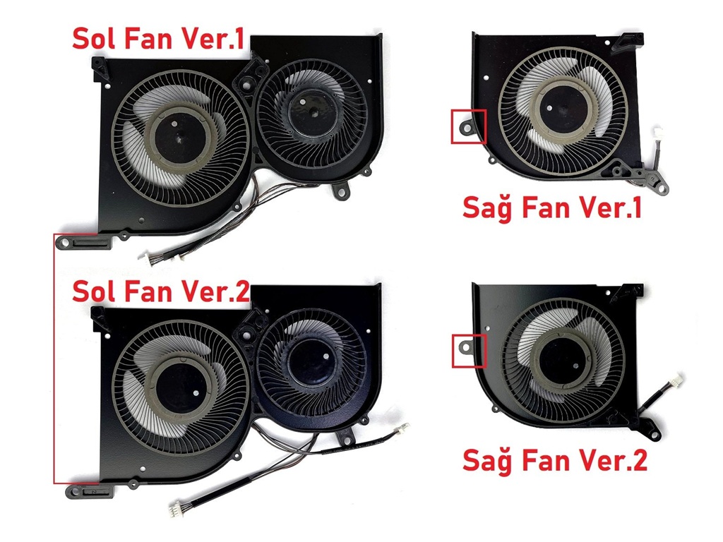 MSI WS66 GS66 P66 Stealth 11UG 11UE 11UH 11UMT 11UKT Notebook Gpu-Vga Fan - Ekran Kartı Fanı - Ver.1 - Sol