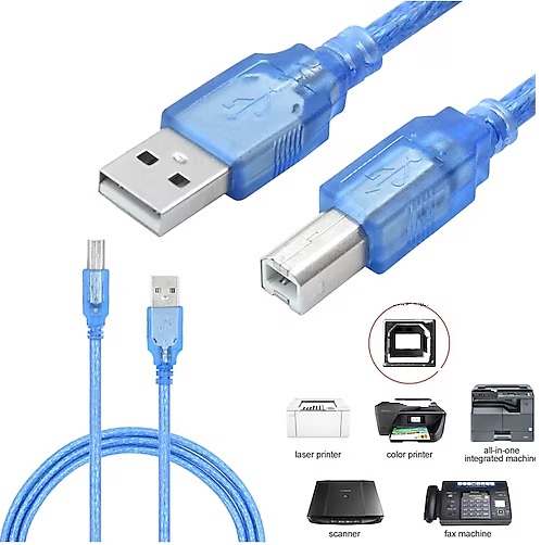 5m Standart USB Yazıcı Ara Kablosu - Data Kablosu (5 Metre) Q-PR5