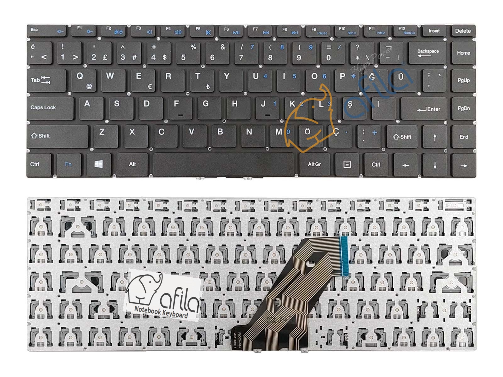 MB3181014 Notebook Klavyesi - Siyah TR / NBKL1114V2