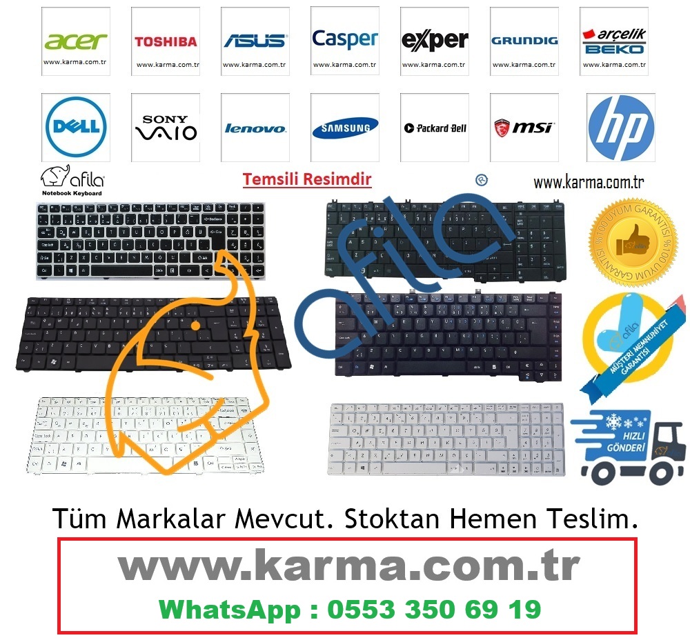 MB3181014 Notebook Klavyesi - Siyah TR / NBKL1114V2