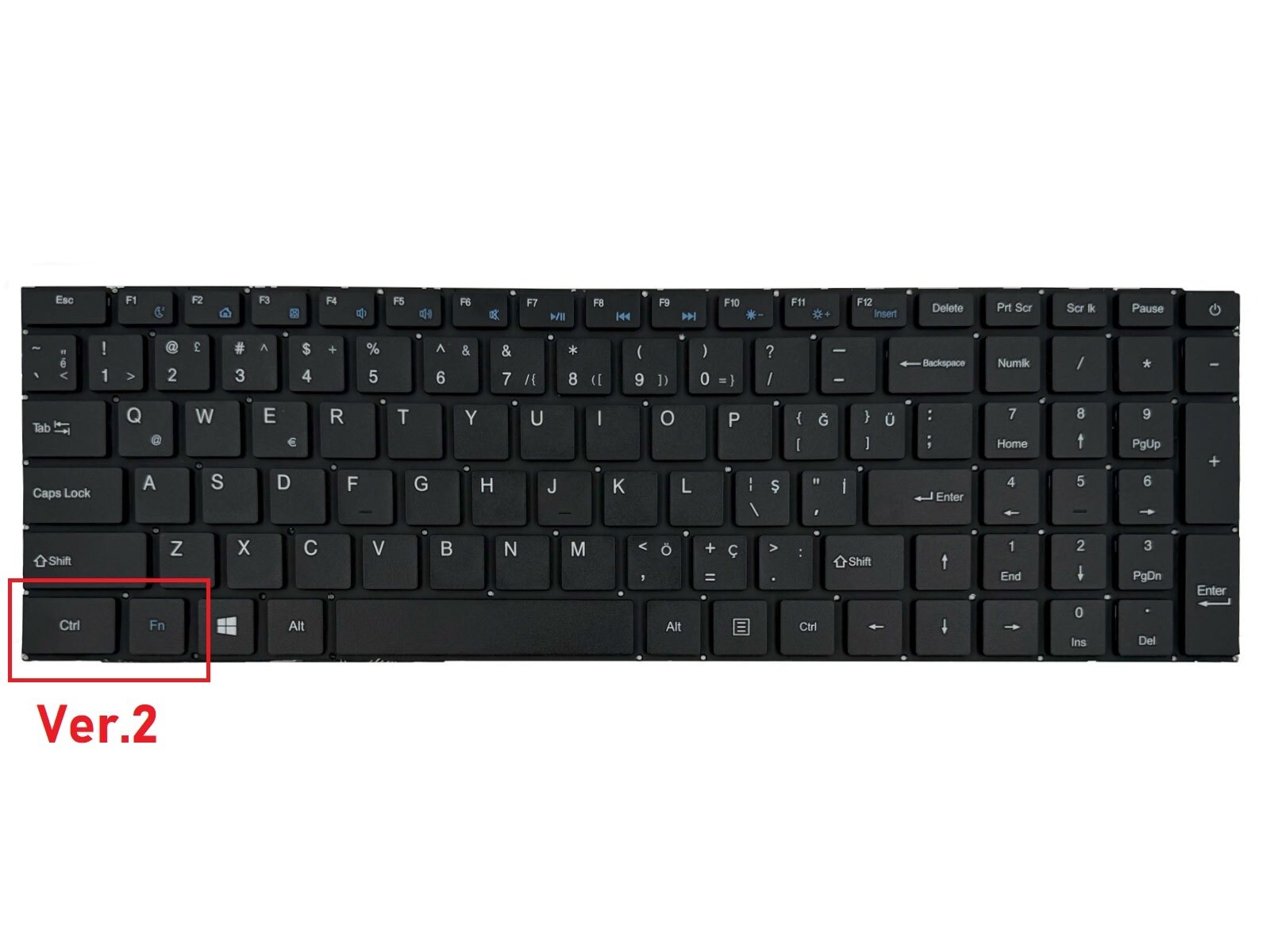 i-Life Zed Air CX3, CX5 Notebook Klavyesi, Laptop Tuş Takımı (Siyah TR) - Ver.2 / KL1074V2