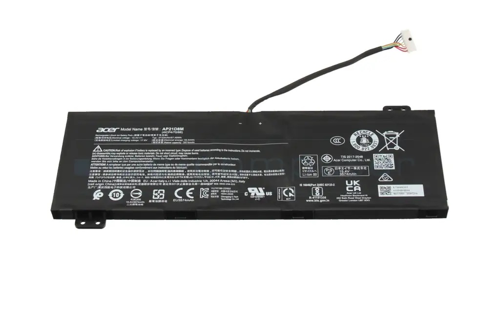 Acer AP18E7M, AP18E8M, AP21D8M Nitro 5 AN515-54, CN515 Predator Helios 300 PH315-52 Batarya, Pil (Orjinal Üretici)