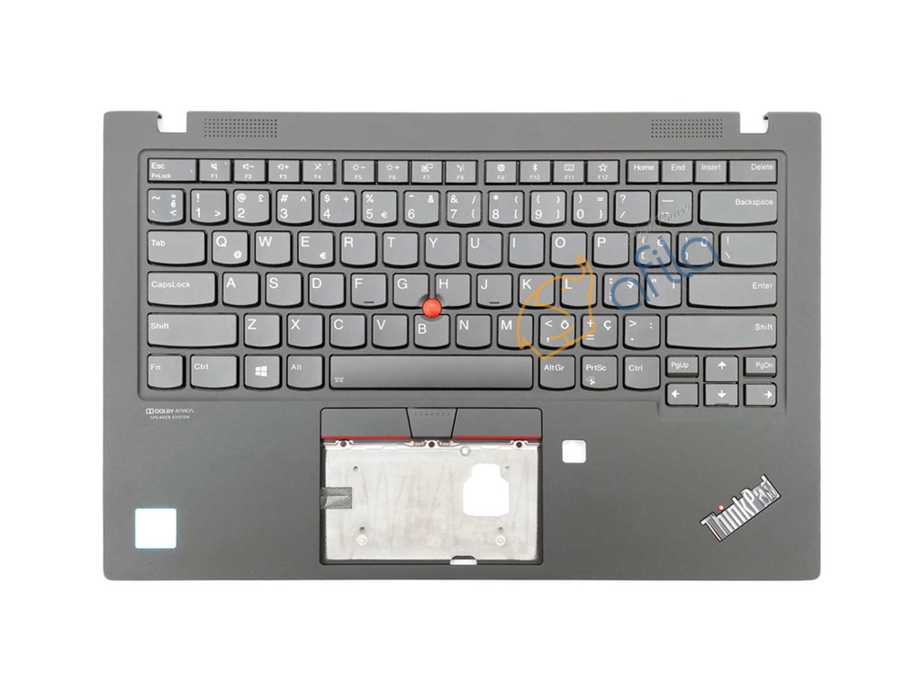 Lenovo ThinkPad X1 Carbon Gen7 Notebook Klavyesi - Üst Kasa - Siyah - TR ışıklı / KL0433CT
