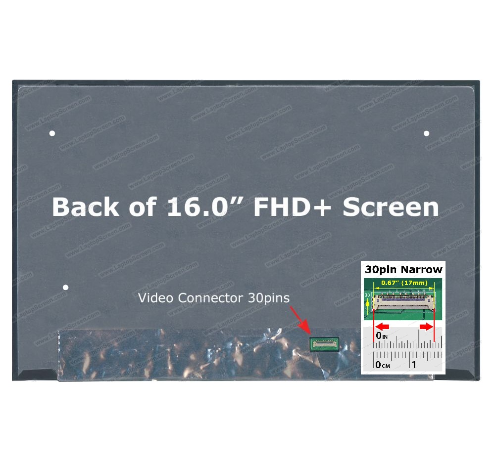 16.0" 30pin 1920*1200p 60Hz IPS FHD+ Lcd Led Ekran - Panel NV160WUM-N42