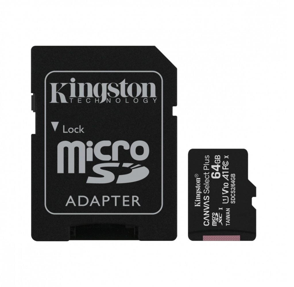 64GB Kingston C Select Plus MicroSDXC Card (Mikro SD Hafıza Kartı)