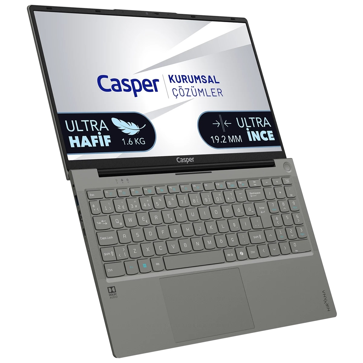 Casper Nirvana X750 i7-13620H 16GB DDR5 RAM 500GB M2 15.6" FHD IPS Laptop X750.1362-BE00X-G-F