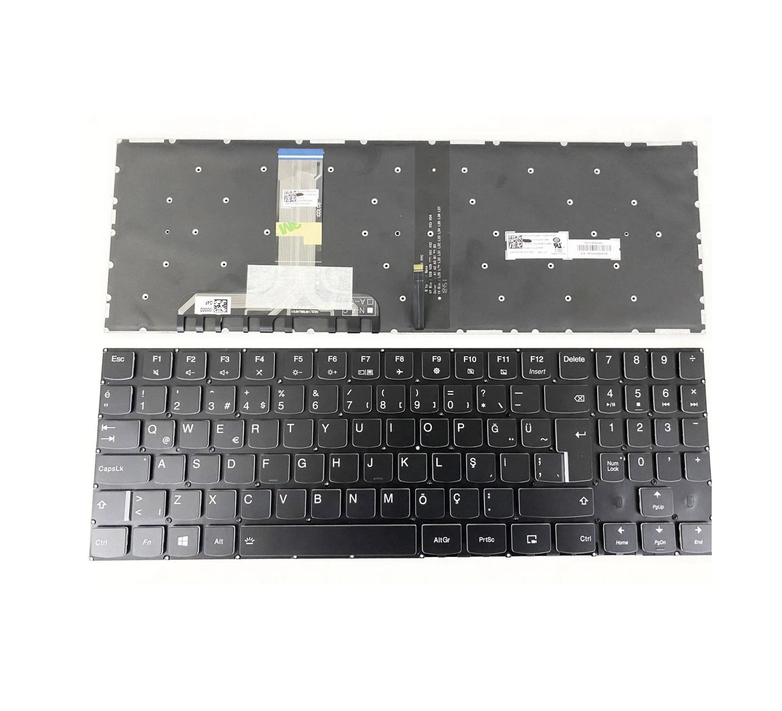 Lenovo Legion Y520-15IKBA, Y720 Serisi Notebook Klavye - Beyaz Tuşlu (Siyah TR) Işıklı / KL0033LDWH