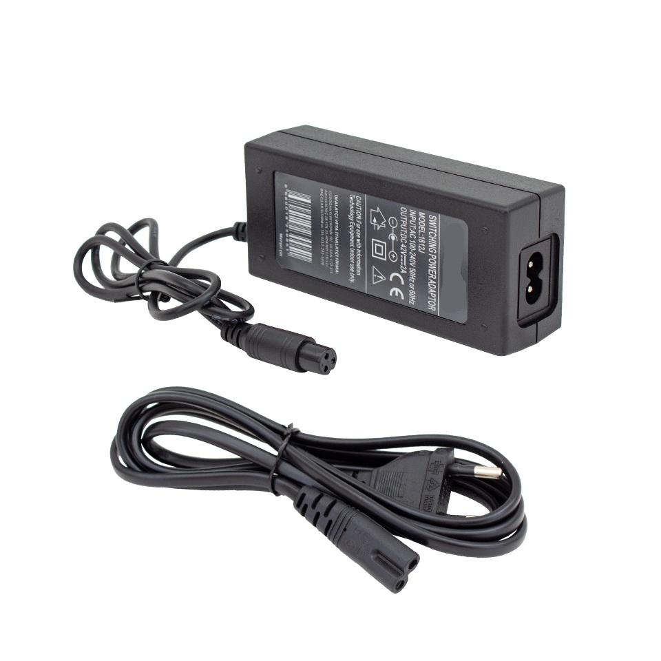 42V 2A - 42VOLT 2AMPER 3 PİNLİ GİNGER ŞARJ CİHAZI - ADAPTÖR
