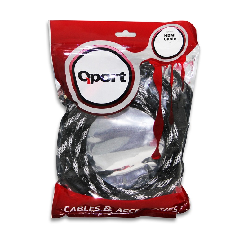 QPORT Q-HDMI3 3 METRE 1.4 "3D" HDMI Kablo Altın Uçlu (3mt)
