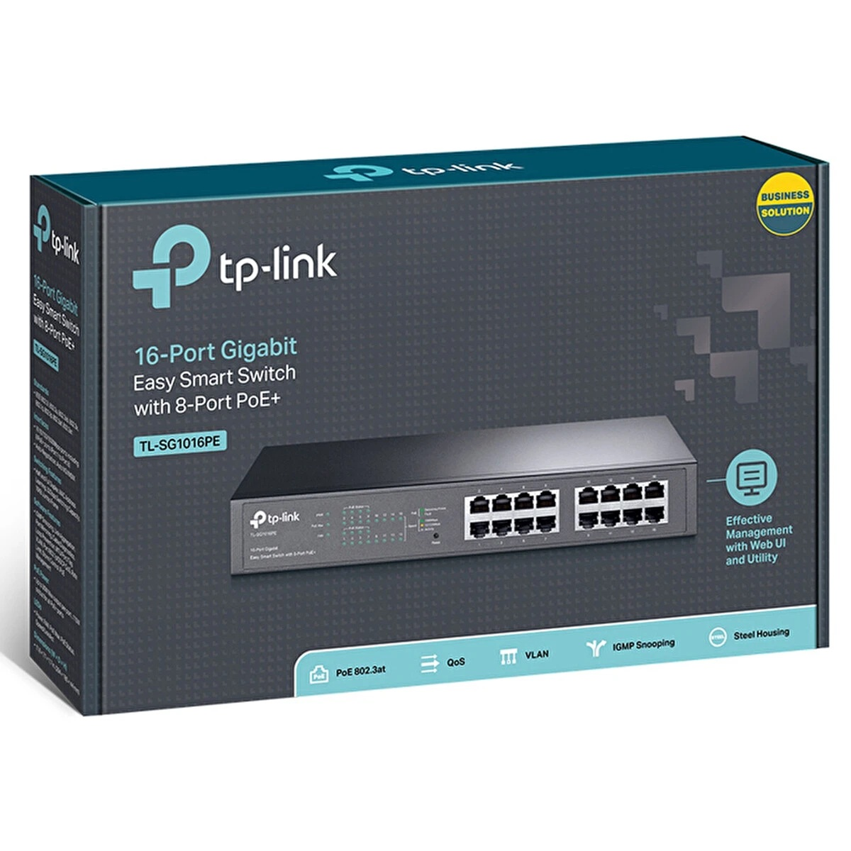 TP-Link TL-SG1016PE 16 PORT 10/100/1000 RACK +8POE Switch