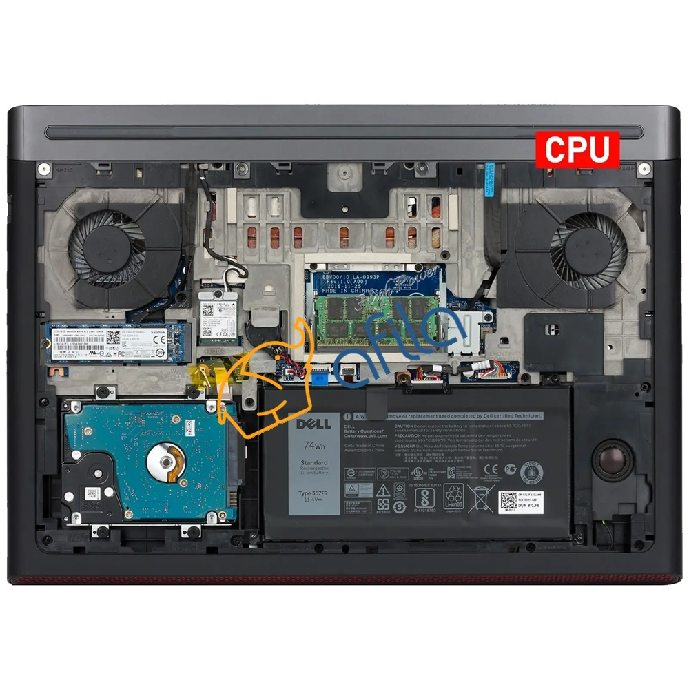 Dell inspiron 15 Gaming 15-7566 15-7567 Notebook Cpu Fanı (Sağ Fan)