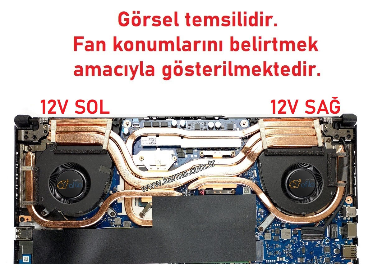 Asus FA507R, FX507R, FX507X Notebook CPU, işlemci Fanı (Ver.2 - 12V) / NBFAN851