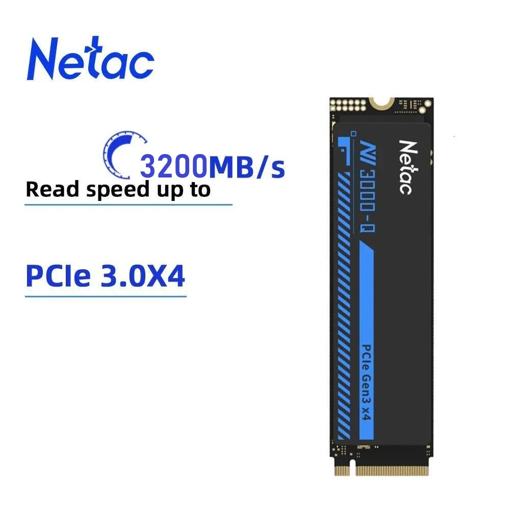 512GB Netac NV3000Q SSD M.2 NVMe NT01NV3000Q-512-E4X 3200-1200MB/s, PCIe Gen3.1 x4