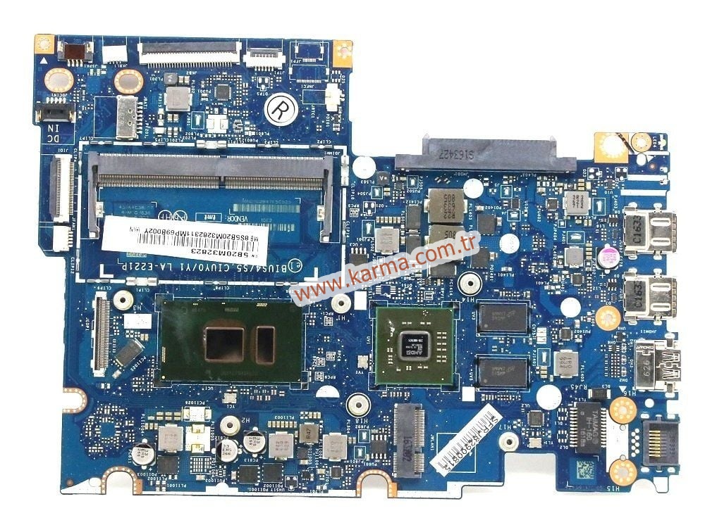 LA-E221P Lenovo Yoga 510-14ISK, 510-15AST, 510-15IKB AMD Ekran Kartlı Anakart 5B20M32823 (SR2ZU (intel Core i5-7200U)