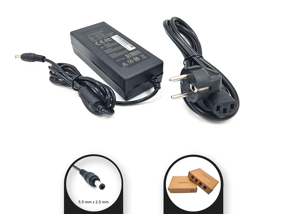 54V 1.67A 90W Ac Güç Adaptörü 5.5 x 2.5mm (81W / 90.18W / 90.2W / 91.8W uyumlu) / 45.6W uyumlu / RPA-AC307