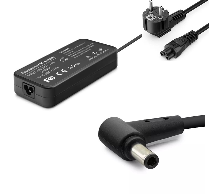 Asus Rog Uyumlu 20V 7.5A 150W Pinli Uç (6.0*3.7mm) Notebook Adaptörü, Şarj Cihazı