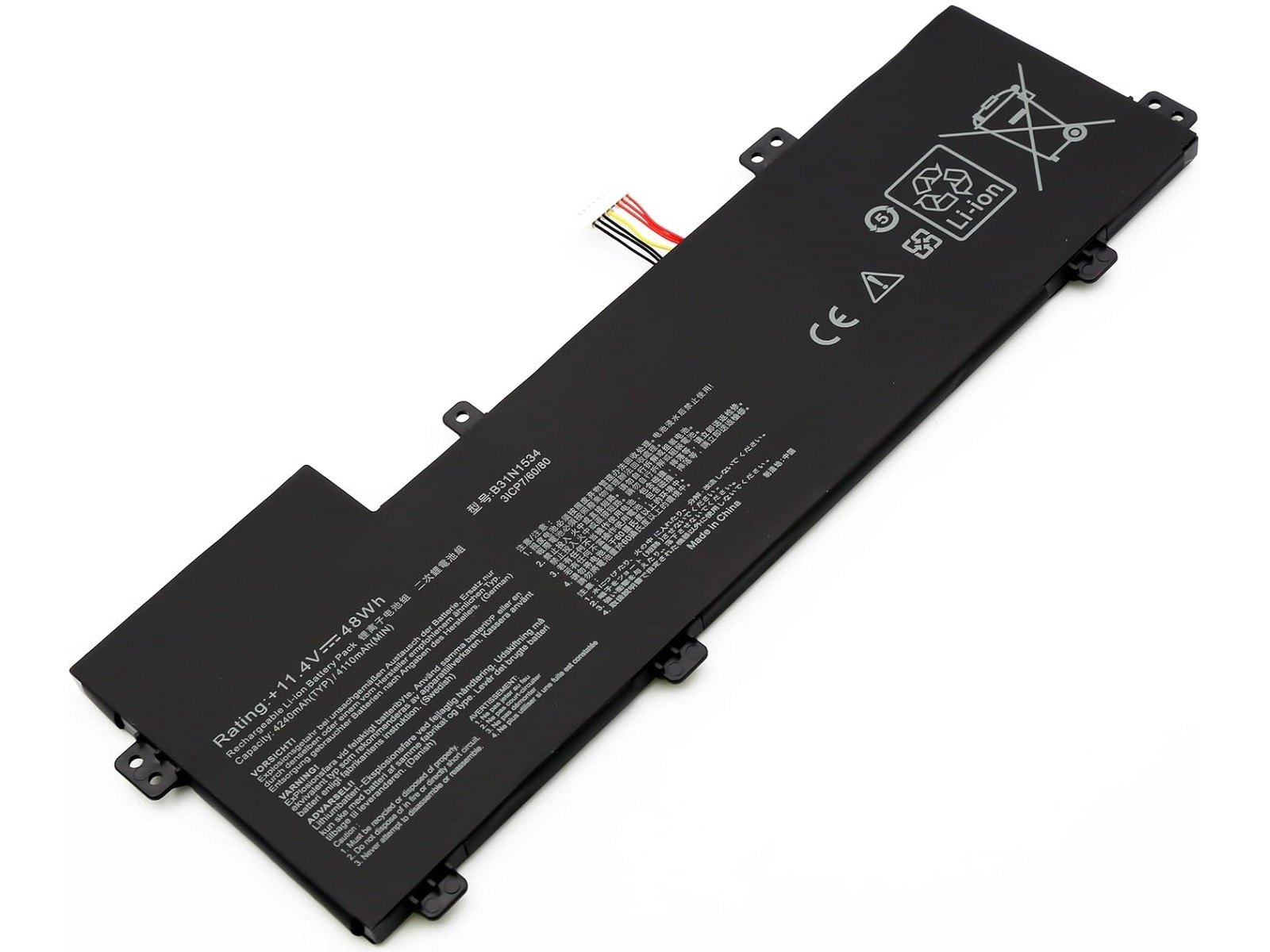 Asus UX510U, B31N1534 Notebook Bataryası, Laptop Pili / RASL-214