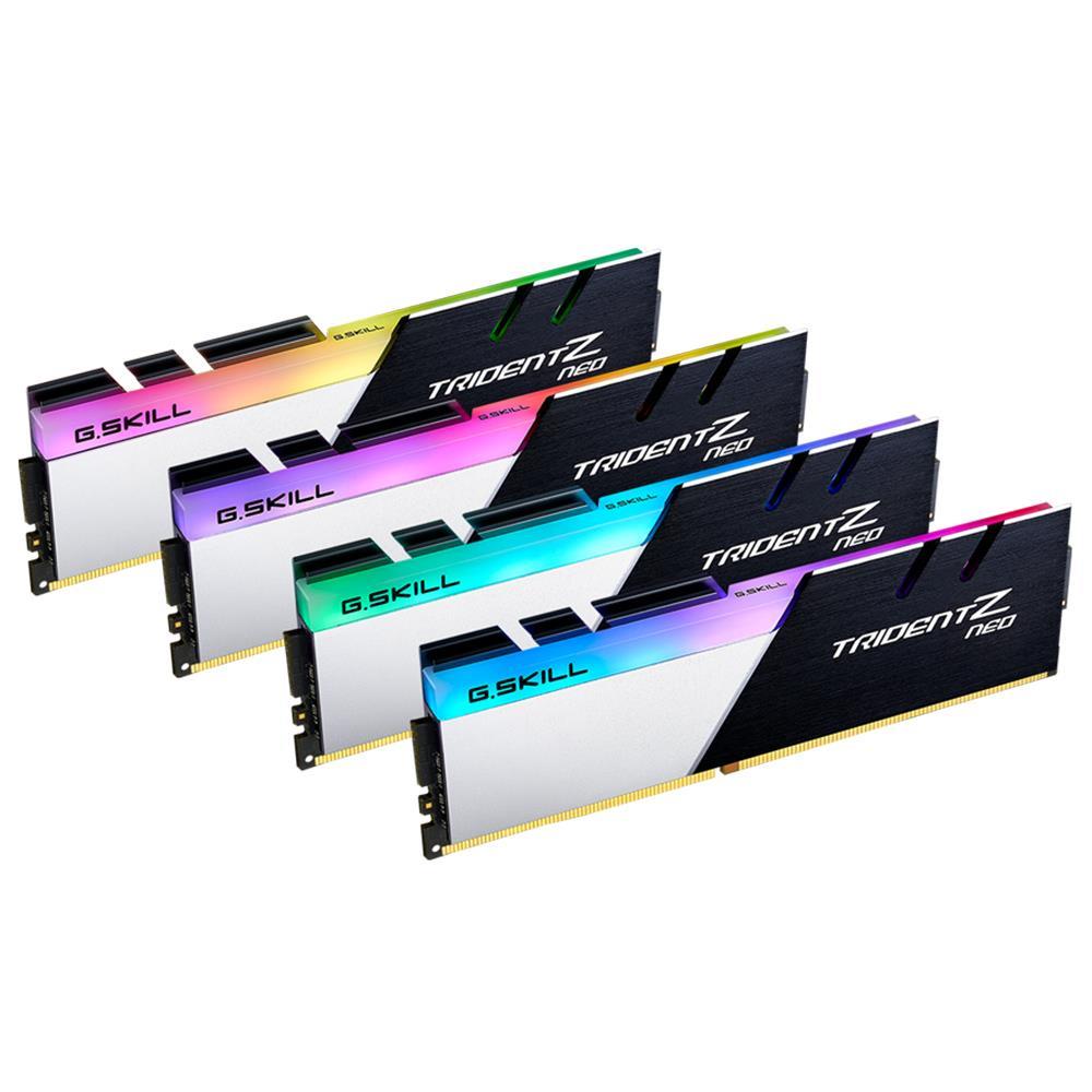 G.Skill Trident Z Neo 128GB Dual (4x32GB) 3200 MHz DDR4 CL18 F4-3600C18Q-128GTZN Gaming PC Ram, Bellek RGB'li / Spot Ürün