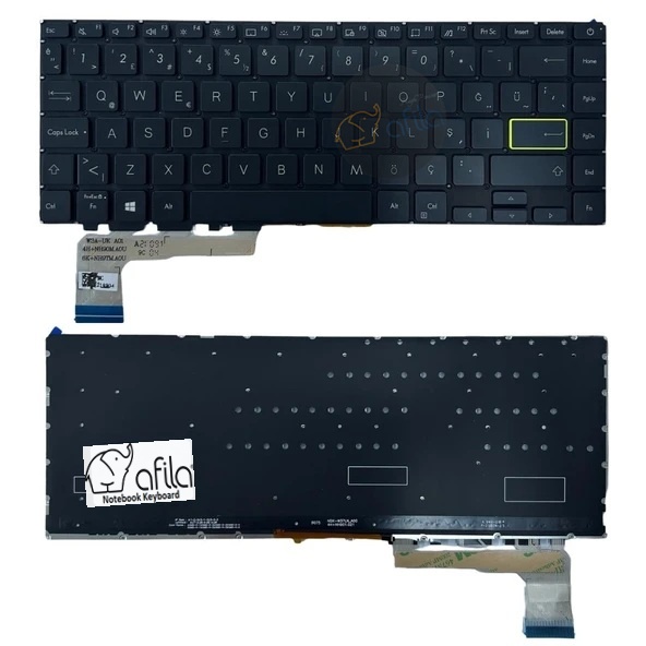 Asus VivoBook X435, X435EA Notebook Klavyesi, Laptop Tuş Takımı (Siyah TR) - Backlit / NBKL1153