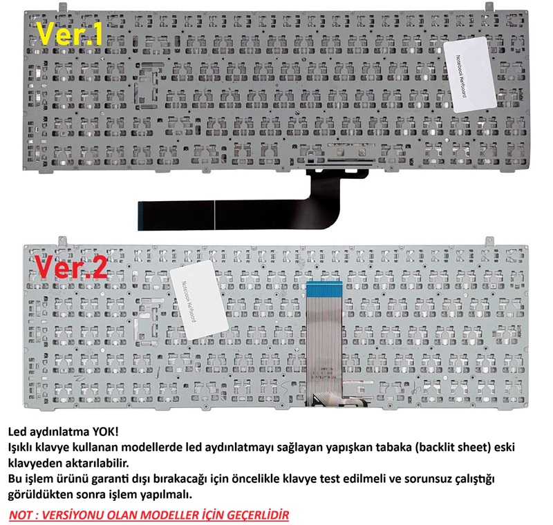 TFM14G56TQ9852 Notebook Klavyesi (Siyah TR) - Non-Backlit / KL1185