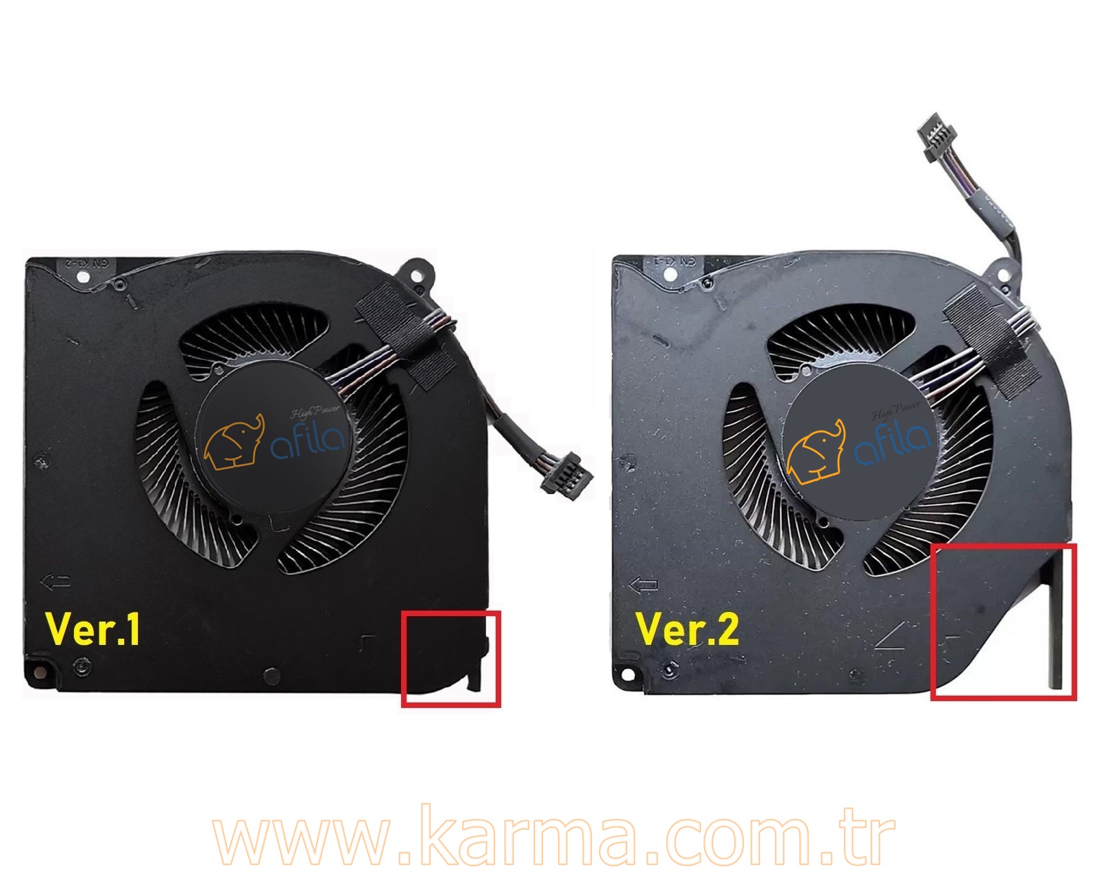 Tongfang GK7CN6S GK7CP7S THER7GK7C6-1412 EG75070S1-C460-S99 Cpu & Gpu Fanı - Tip-2 / FAN761V2